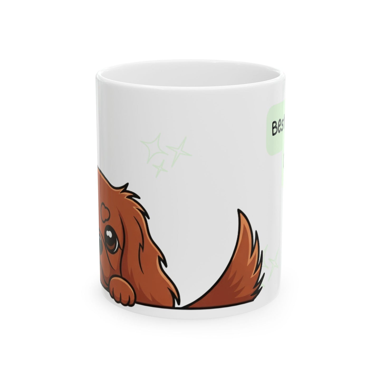 Cavalier King Charles Spaniel Peek-a-Boo Mug | Best Cavalier Daddy Gift