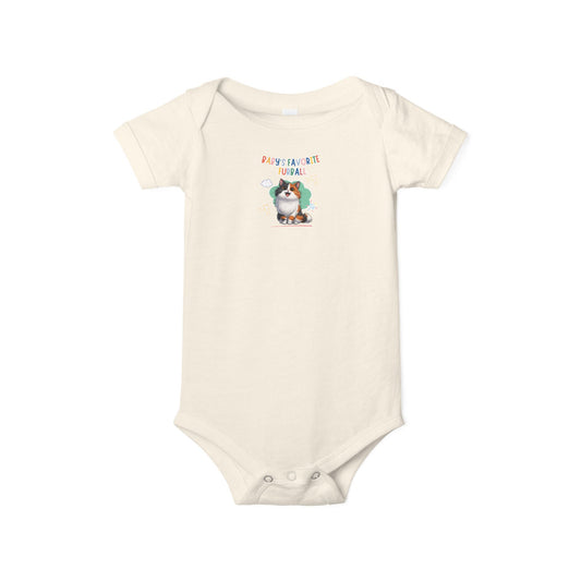 Long hair calico cat Favorite Furball Onesie