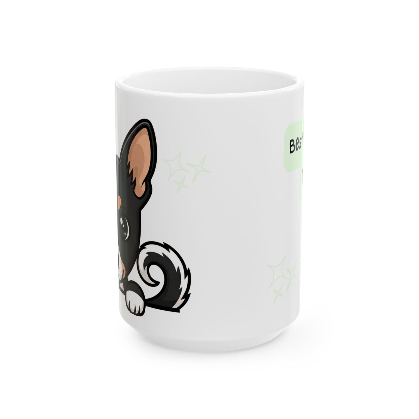 Basenji Peek-a-Boo Mug | Best Basenji Daddy Gift