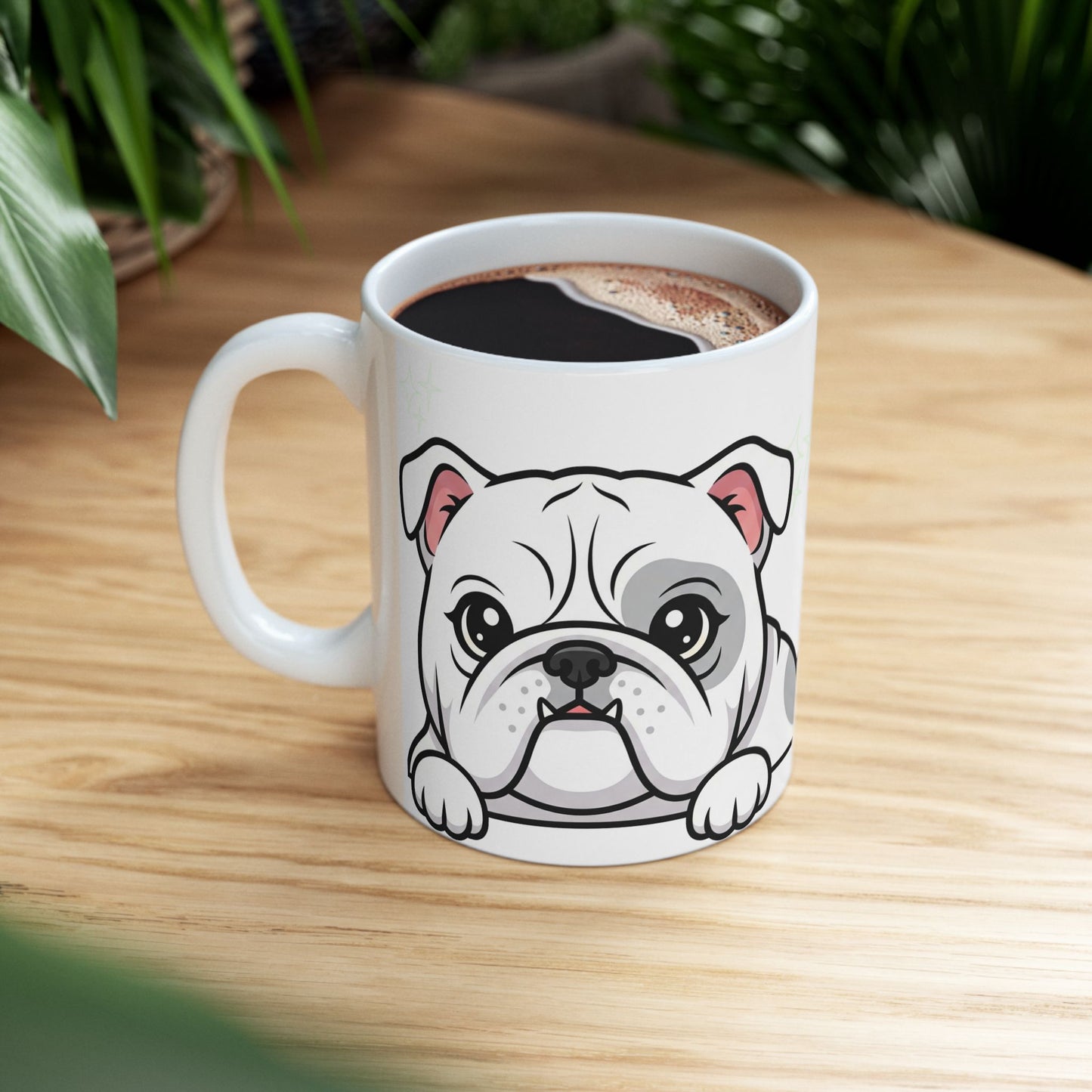 Bulldog Peek-a-Boo Mug | Best Bulldog Daddy Gift
