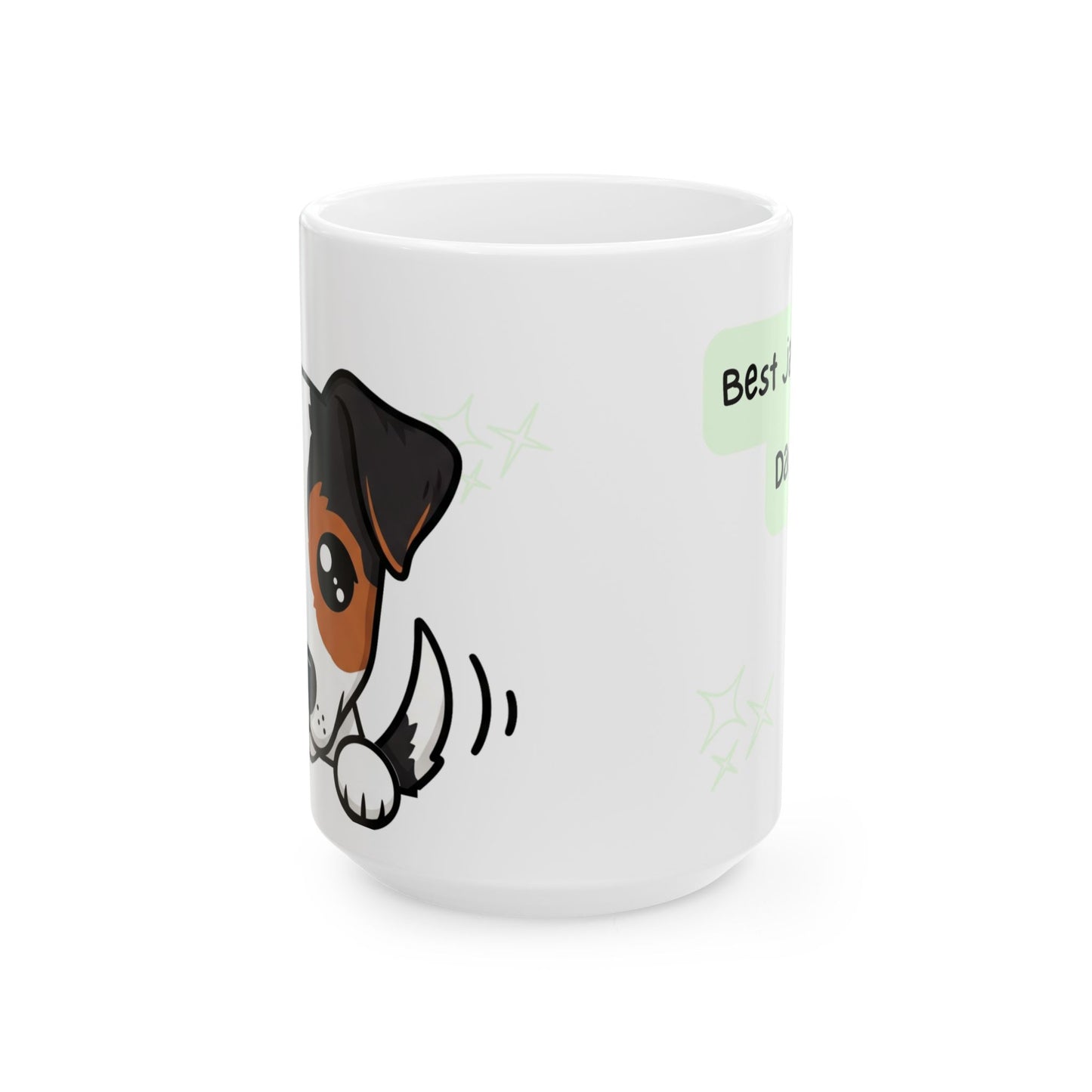 Jack Russell Terrier Peek-a-Boo Mug | Best Jack Russell Daddy