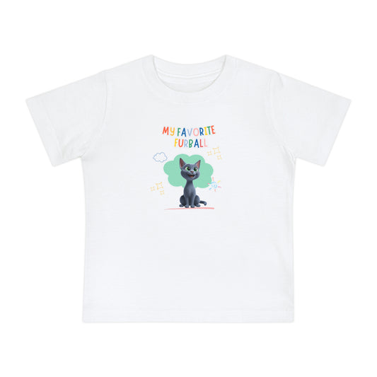 Short hair gray cat Favorite Furball Baby Tee