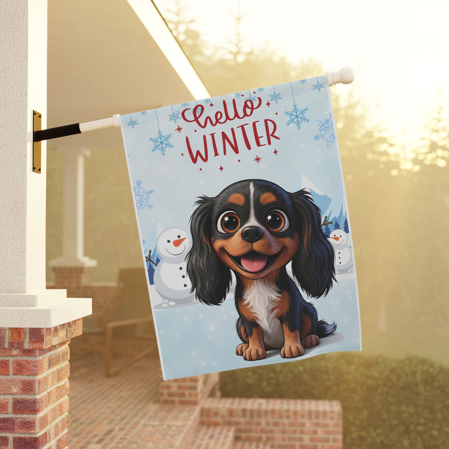 Cavalier Hello Winter Garden Banner