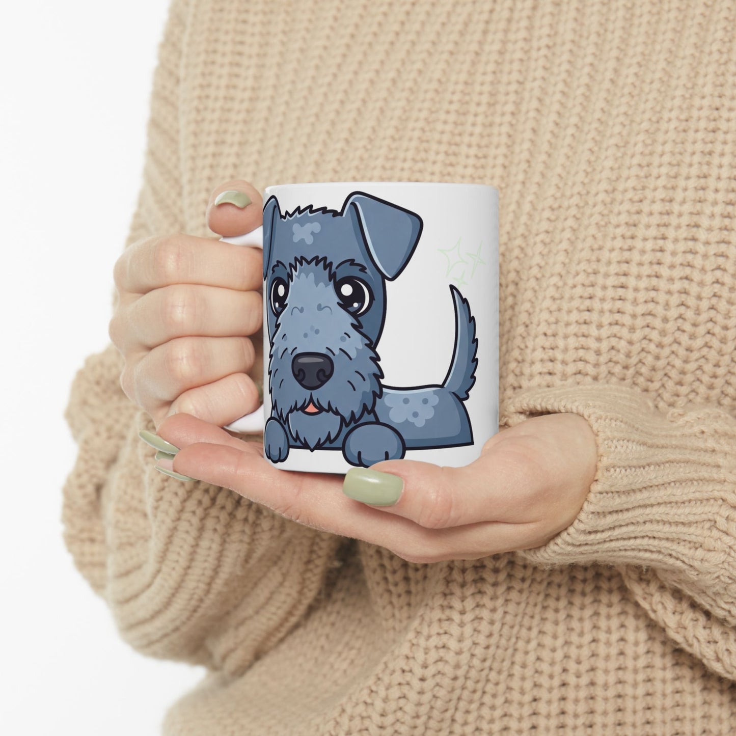 Kerry Blue Terrier Peek-a-Boo Mug | Best Kerry Blue Mama Gift