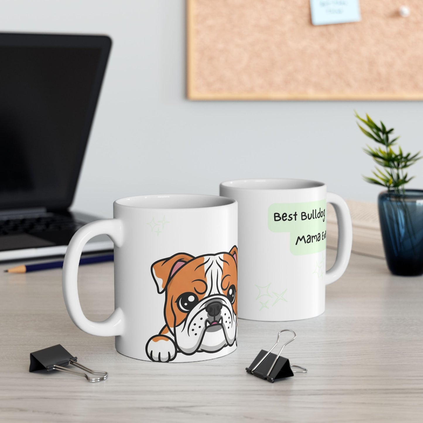 Bulldog Peek-a-Boo Mug | Best Bulldog Mama Gift