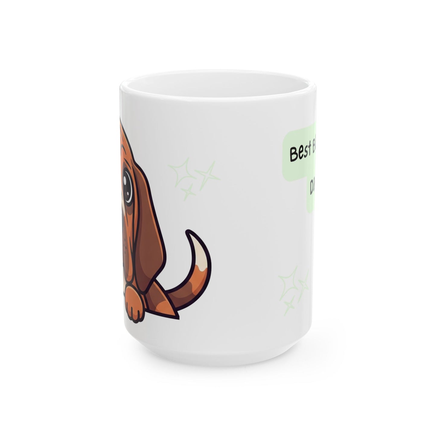 Bloodhound Peek-a-Boo Mug | Best Bloodhound Daddy Gift