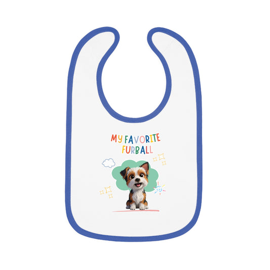 Yorkie Favorite Furball Baby Bib