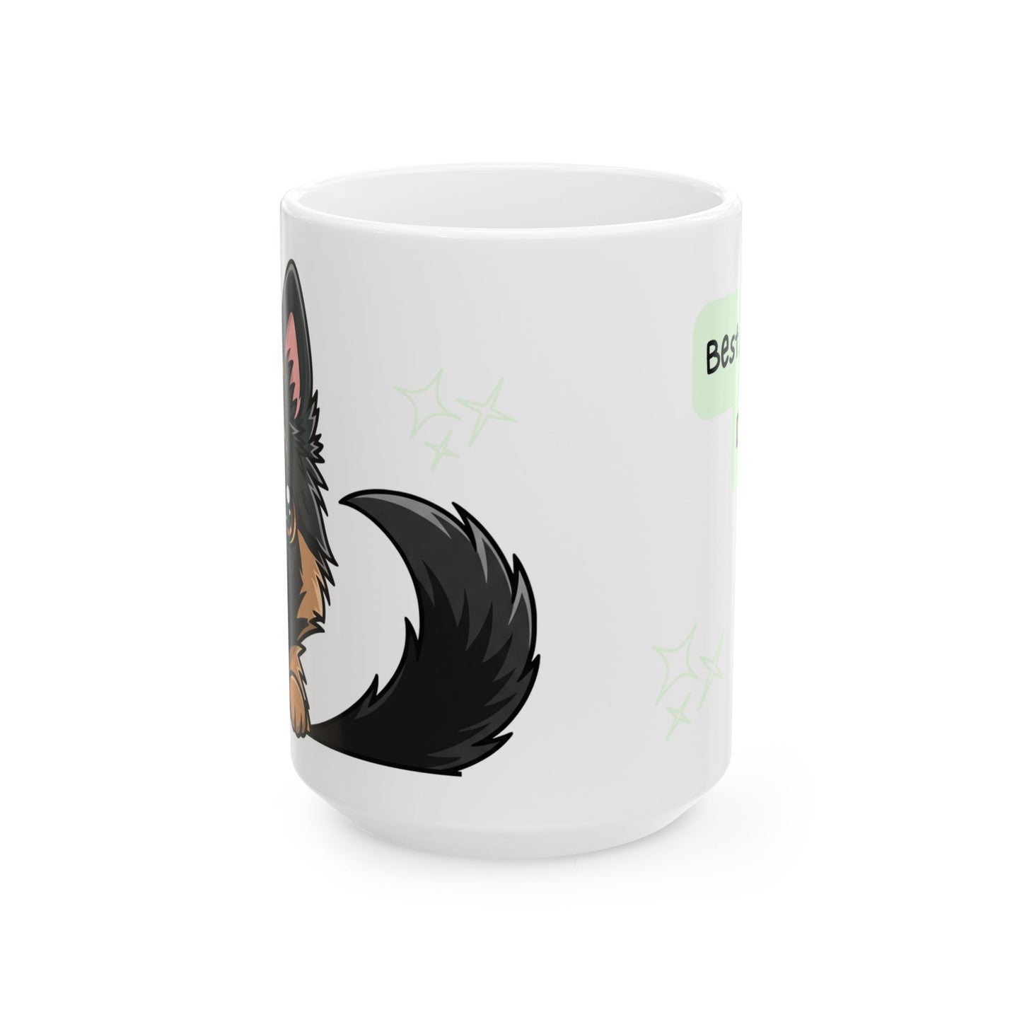 Belgian Shepherd Peek-a-Boo Mug | Best Malinois Daddy Gift