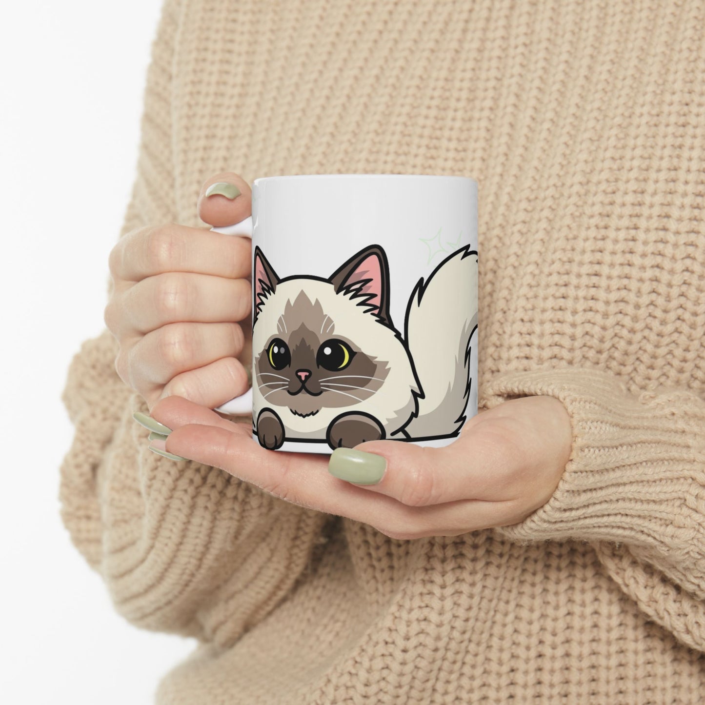 Ragdoll Peek-a-Boo Mug | Best Ragdoll Mama Gift