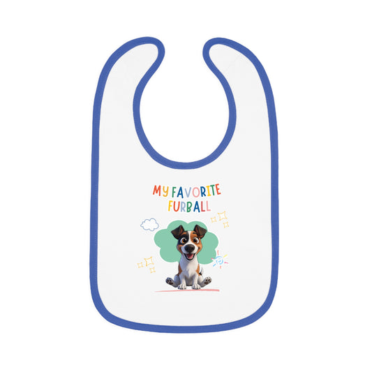 Jack Russell Favorite Furball Baby Bib