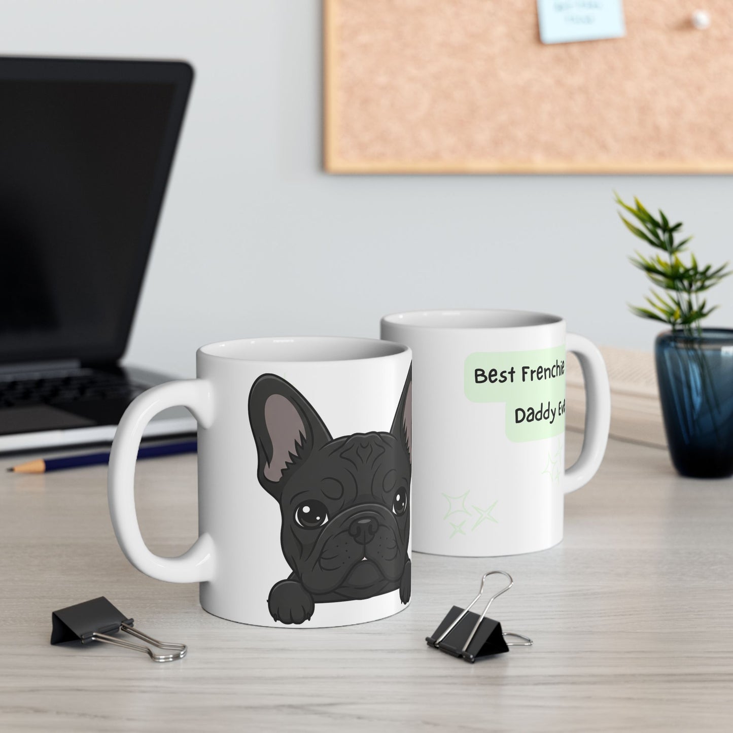 French Bulldog Peek-a-Boo Mug | Best Frenchie Daddy Gift