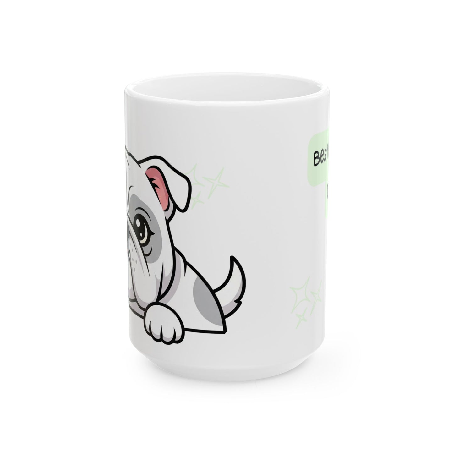 Bulldog Peek-a-Boo Mug | Best Bulldog Daddy Gift