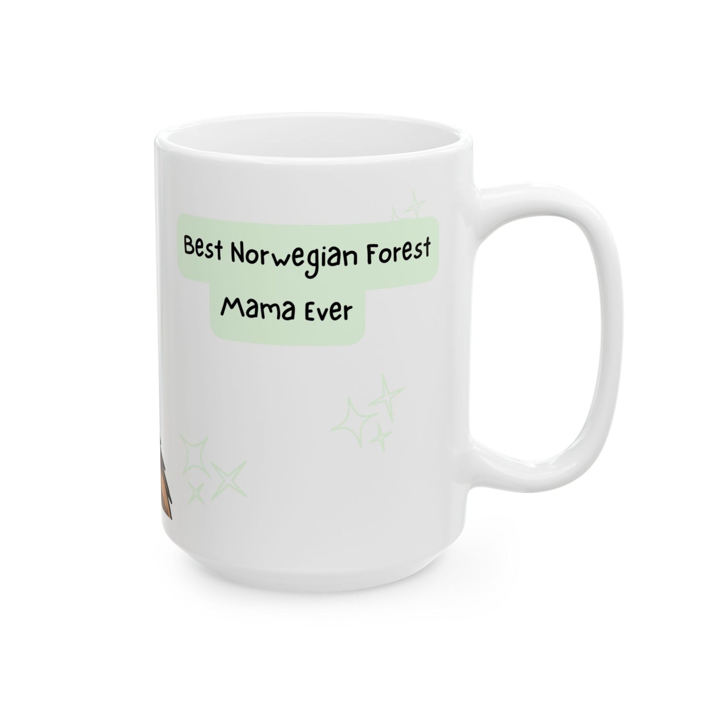 Norwegian Forest Cat Peek-a-Boo Mug | Best Norwegian Forest Mama Gift