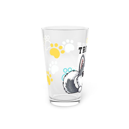 Husky Tiny Trouble Pint Glass