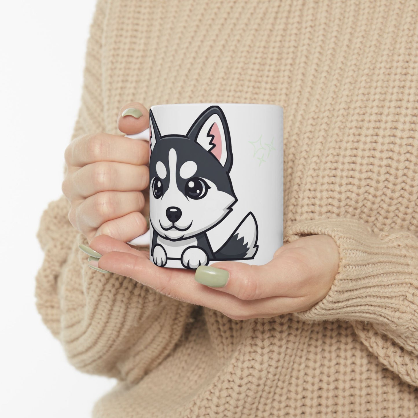 Husky Peek-a-Boo Mug | Best Husky Mama Gift
