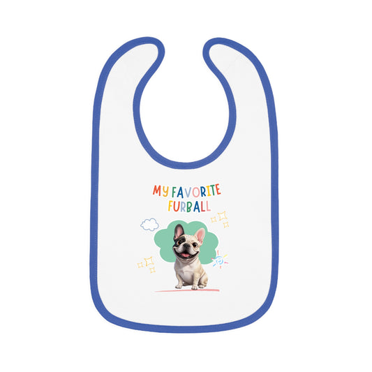 Frenchie Favorite Furball Baby Bib