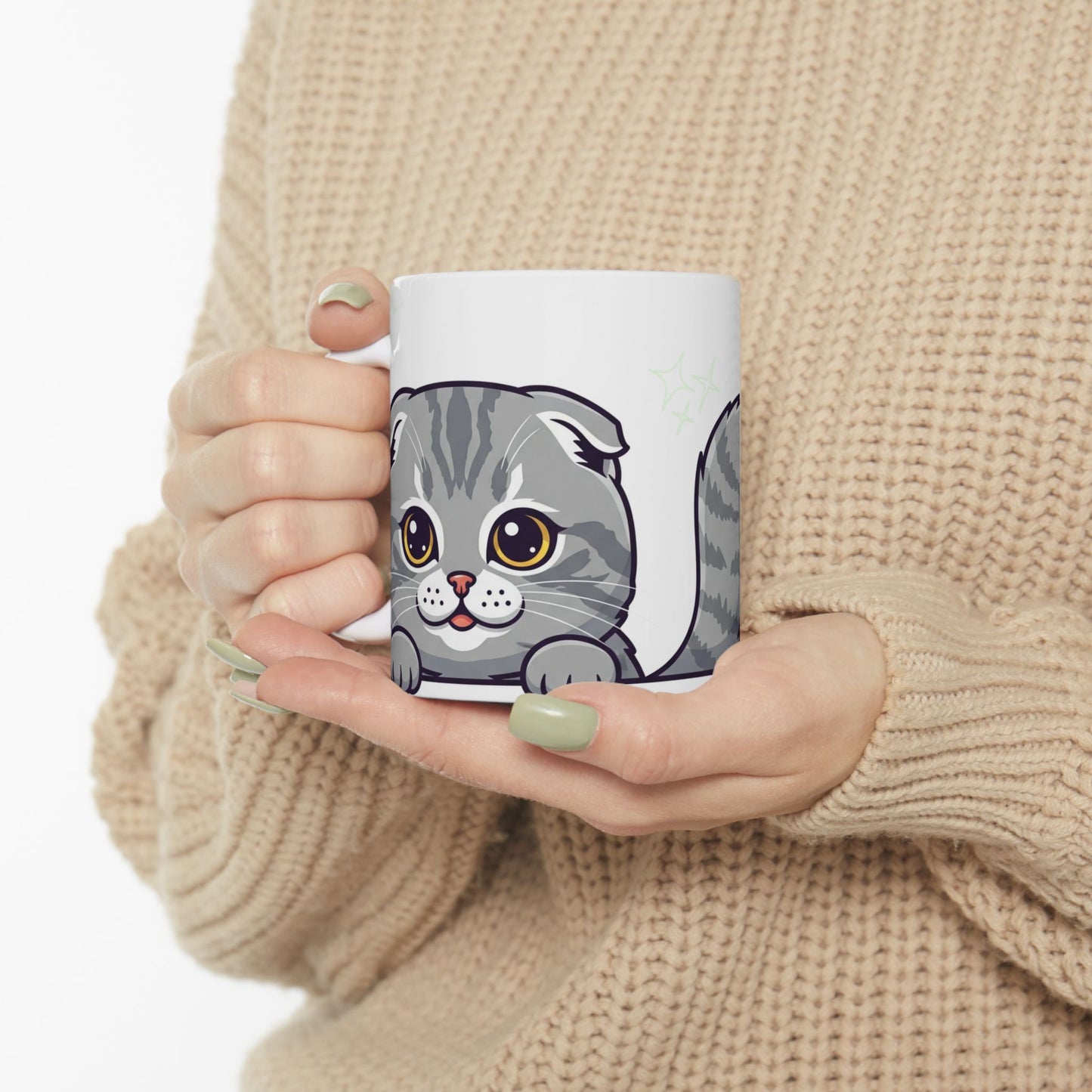 Scottish Fold Peek-a-Boo Mug | Best Scottish Fold Mama