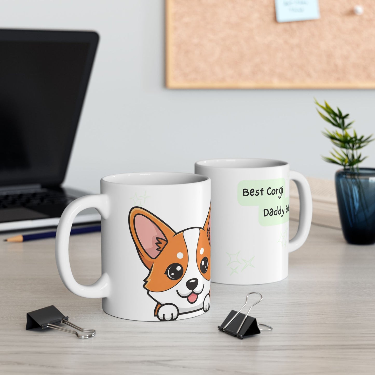 Corgi Peek-a-Boo Mug | Best Corgi Daddy Gift