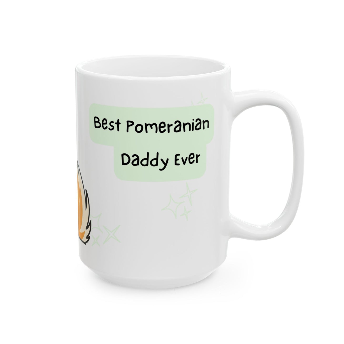 Pomeranian Peek-a-Boo Mug | Best Pomeranian Daddy Gift