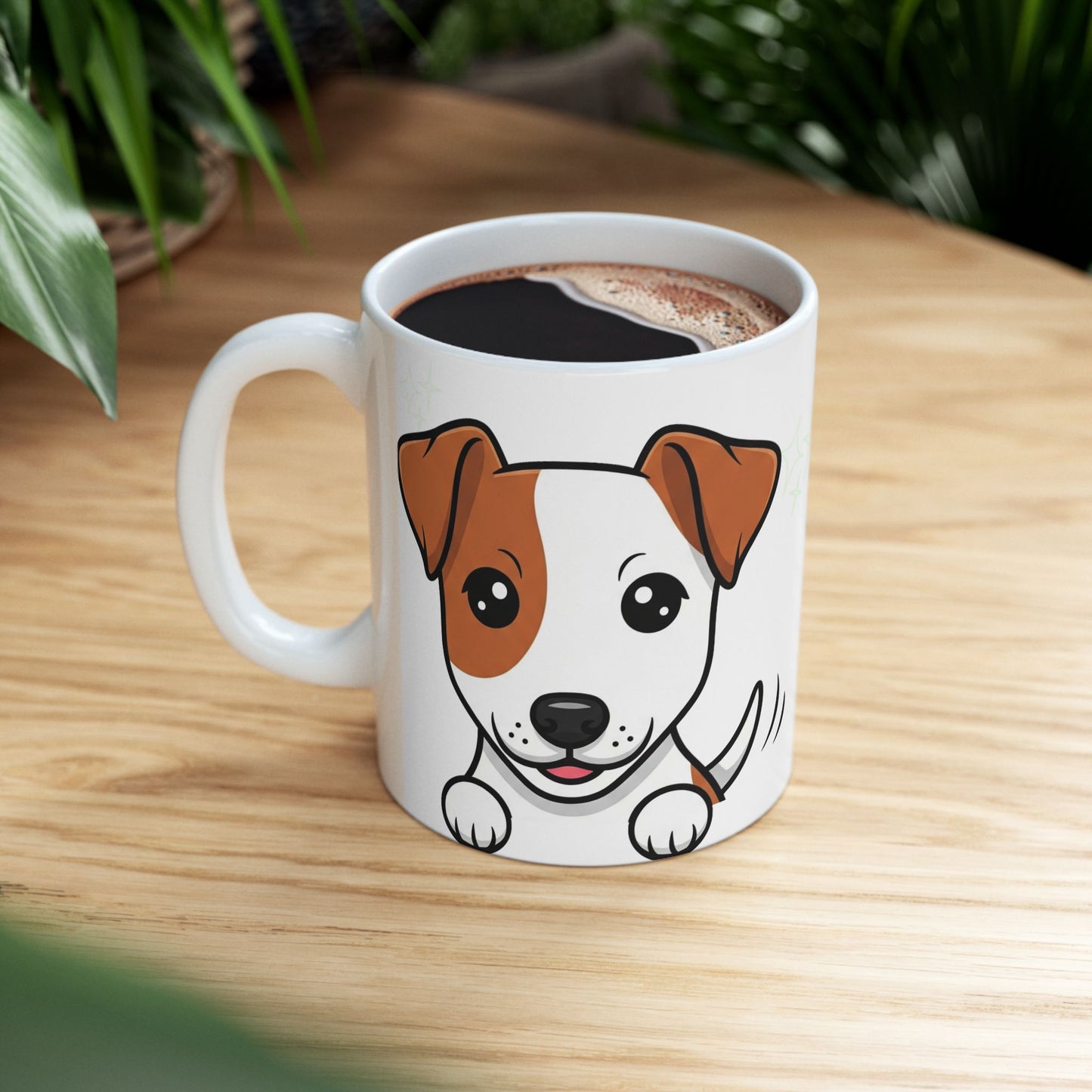 Jack Russell Terrier Peek-a-Boo Mug | Best Jack Russell Daddy