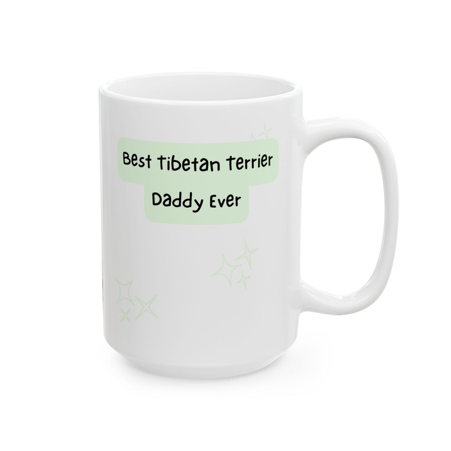 Tibetan Terrier Peek-a-Boo Mug | Best Tibetan Terrier Daddy