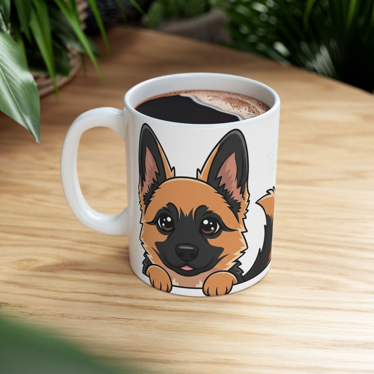 German Shepherd Peek-a-Boo Mug | Best German Shepherd Daddy