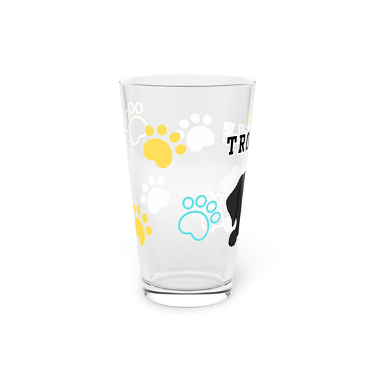 Labrador Tiny Trouble Pint Glass