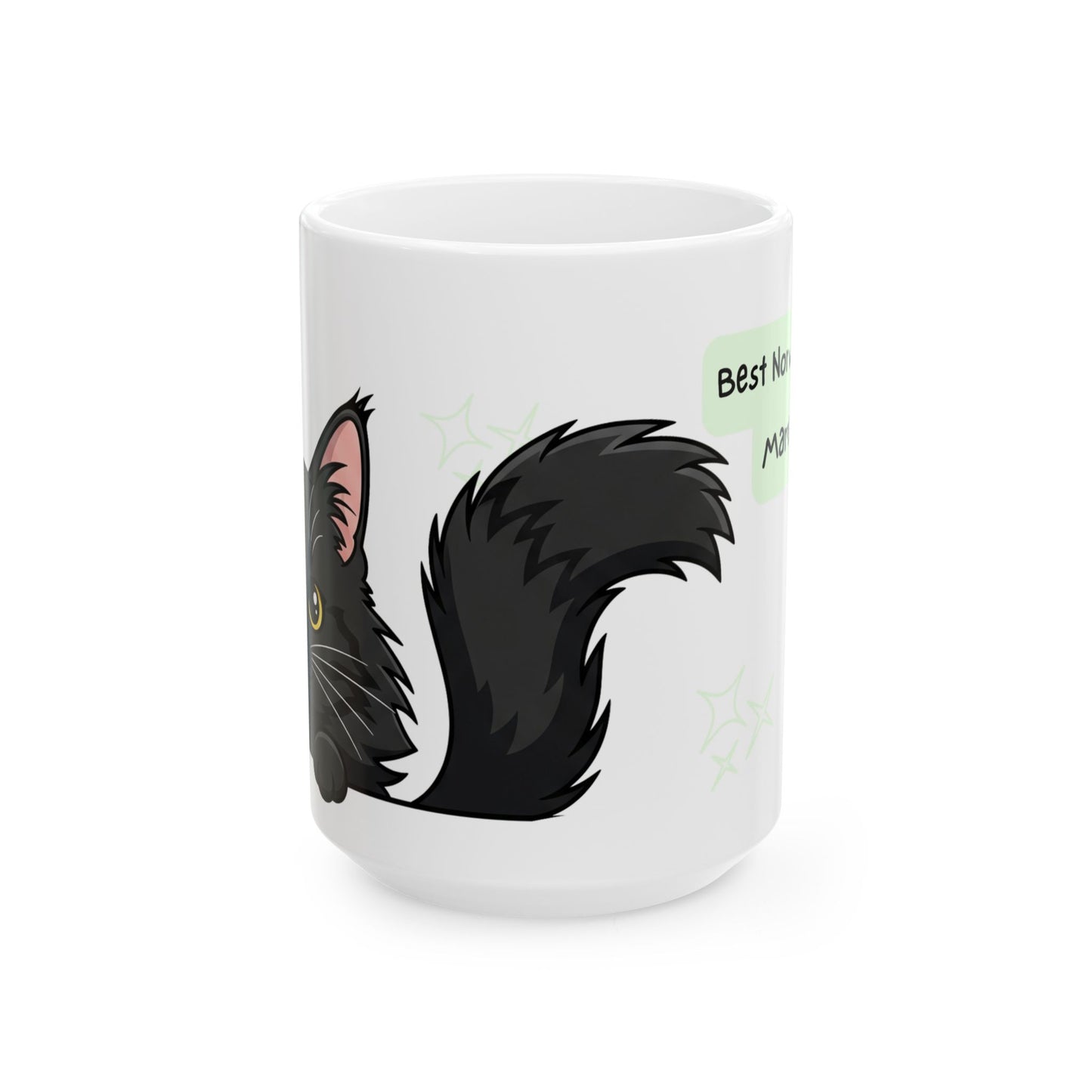 Norwegian Forest Cat Peek-a-Boo Mug | Best Norwegian Forest Mama Gift