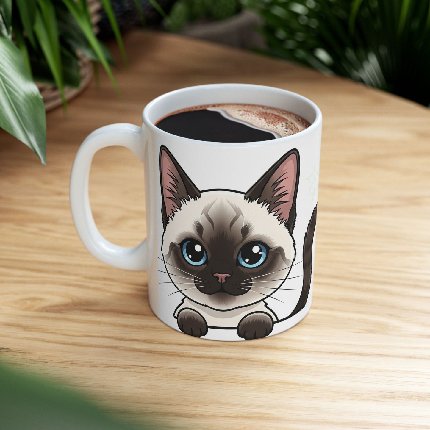 Siamese Peek-a-Boo Mug | Best Siamese Daddy Gift
