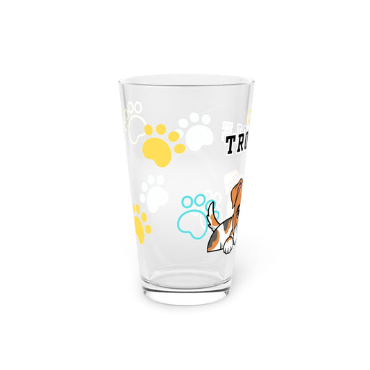 Bulldog Tiny Trouble Pint Glass