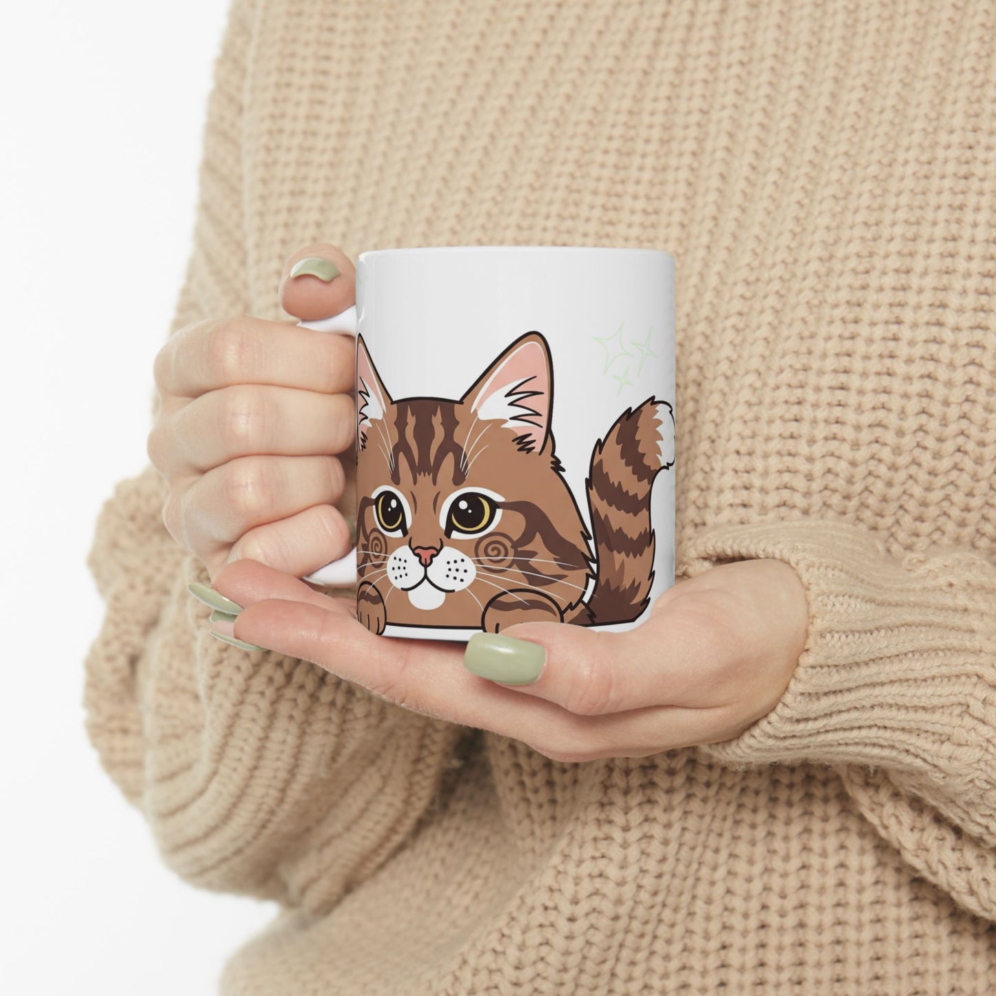 Cat Peek-a-Boo Mug | Best Cat Daddy Gift