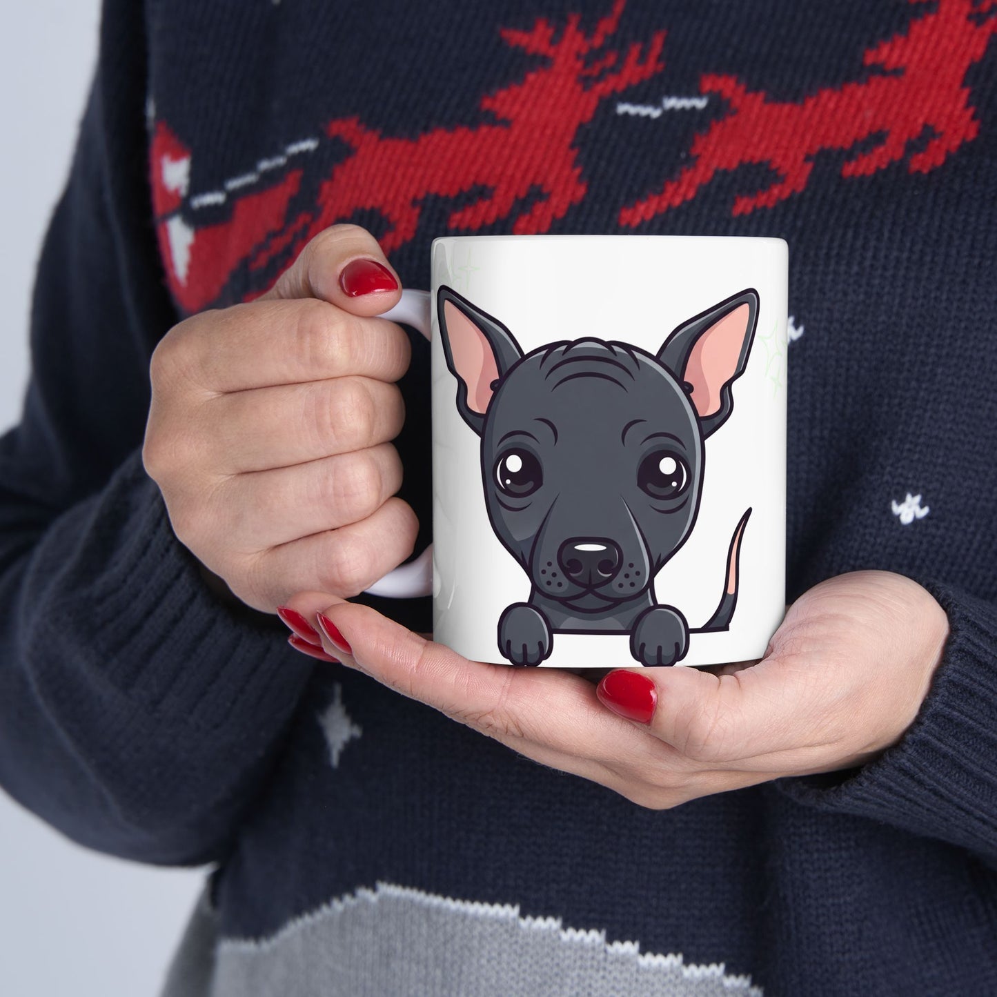 Peruvian Hairless Peek-a-Boo Mug | Best Hairless Dog Mama Gift