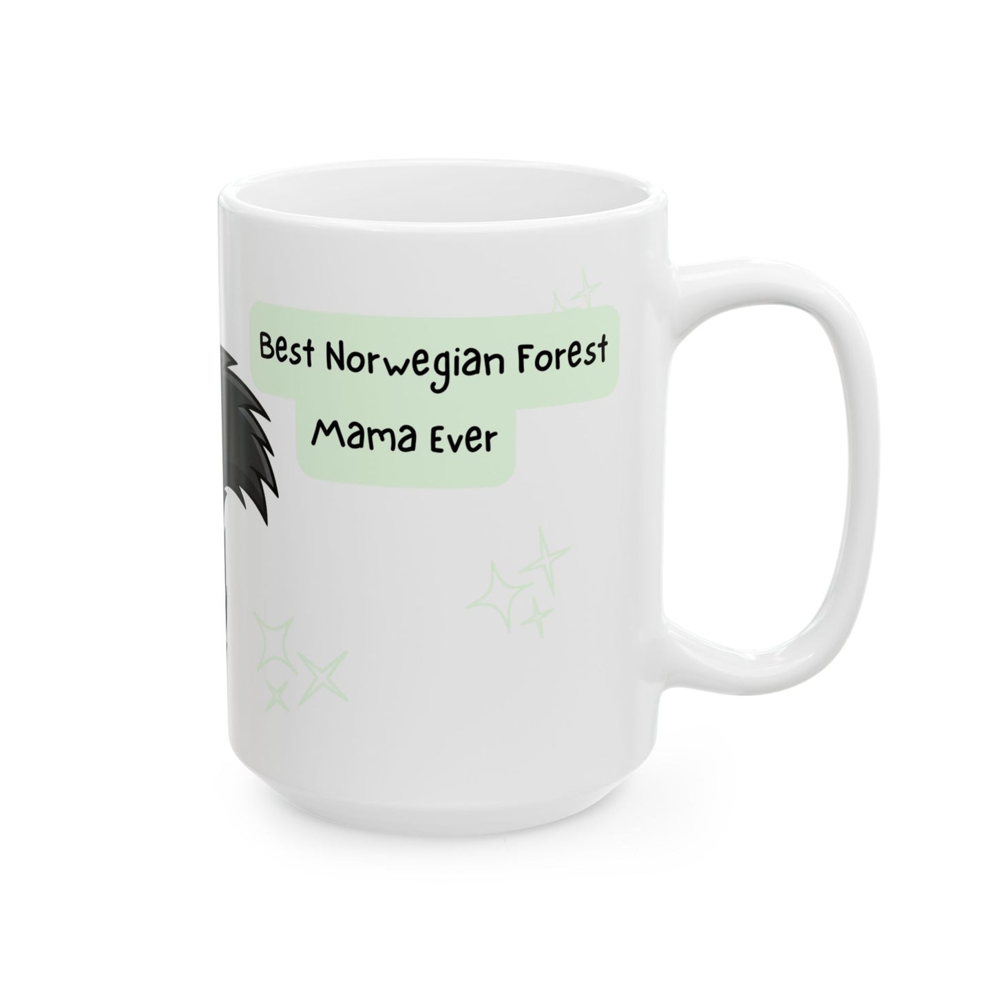 Norwegian Forest Cat Peek-a-Boo Mug | Best Norwegian Forest Mama Gift