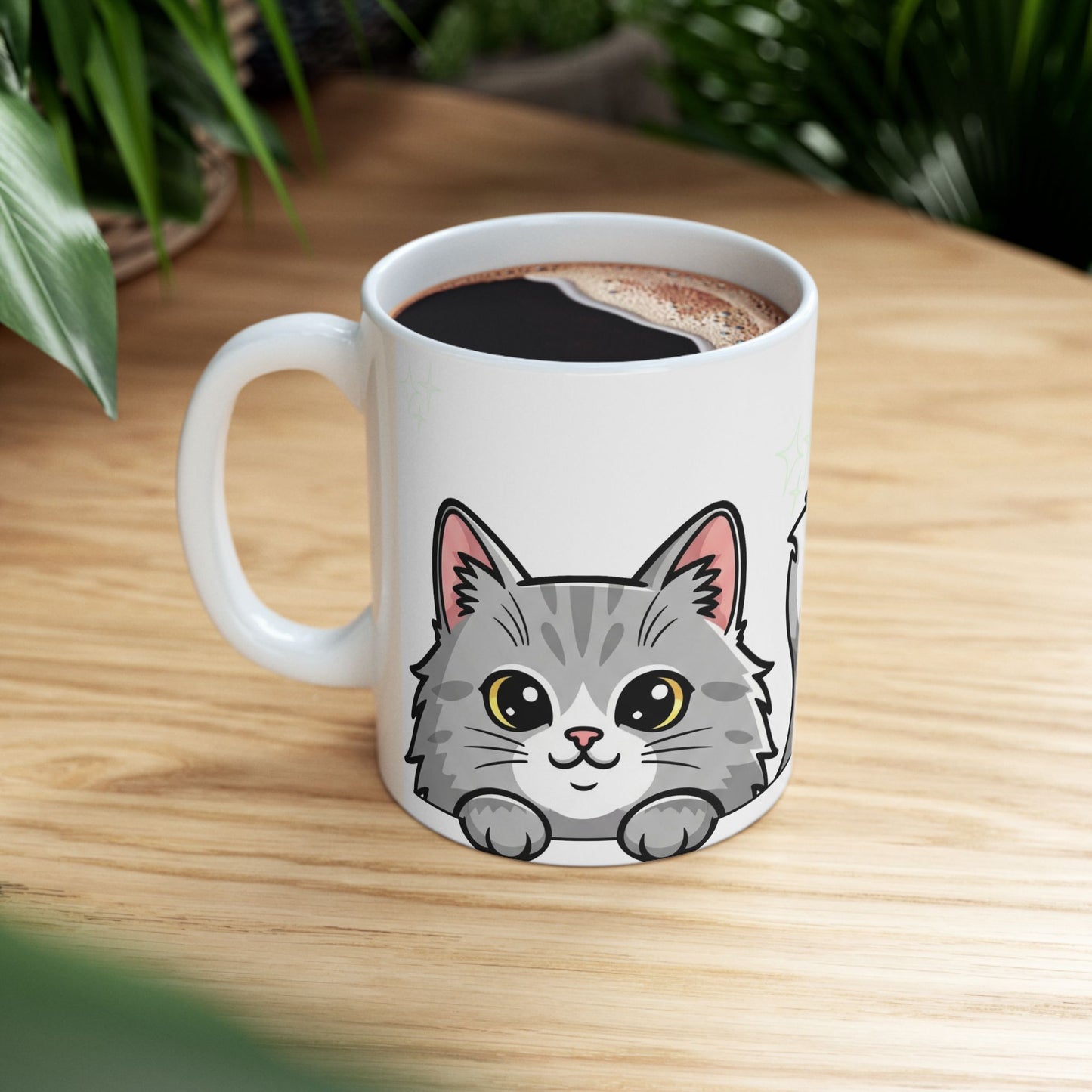 Cat Peek-a-Boo Mug | Best Cat Daddy Gift