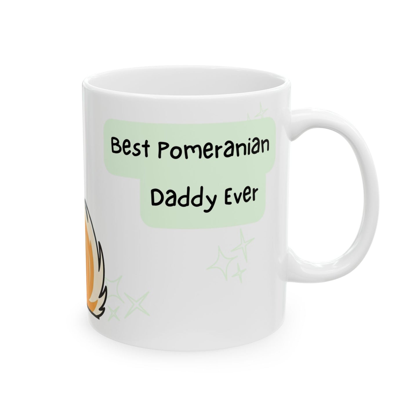 Pomeranian Peek-a-Boo Mug | Best Pomeranian Daddy Gift