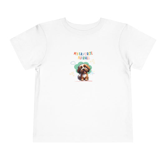 Tibetan Terrier Favorite Furball Toddler Tee