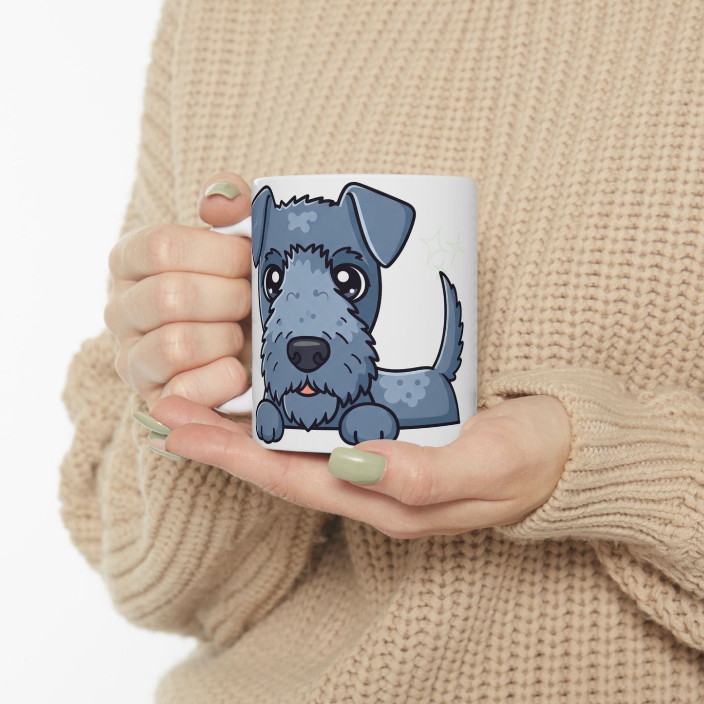 Kerry Blue Terrier Peek-a-Boo Mug | Best Kerry Blue Terrier Daddy Gift