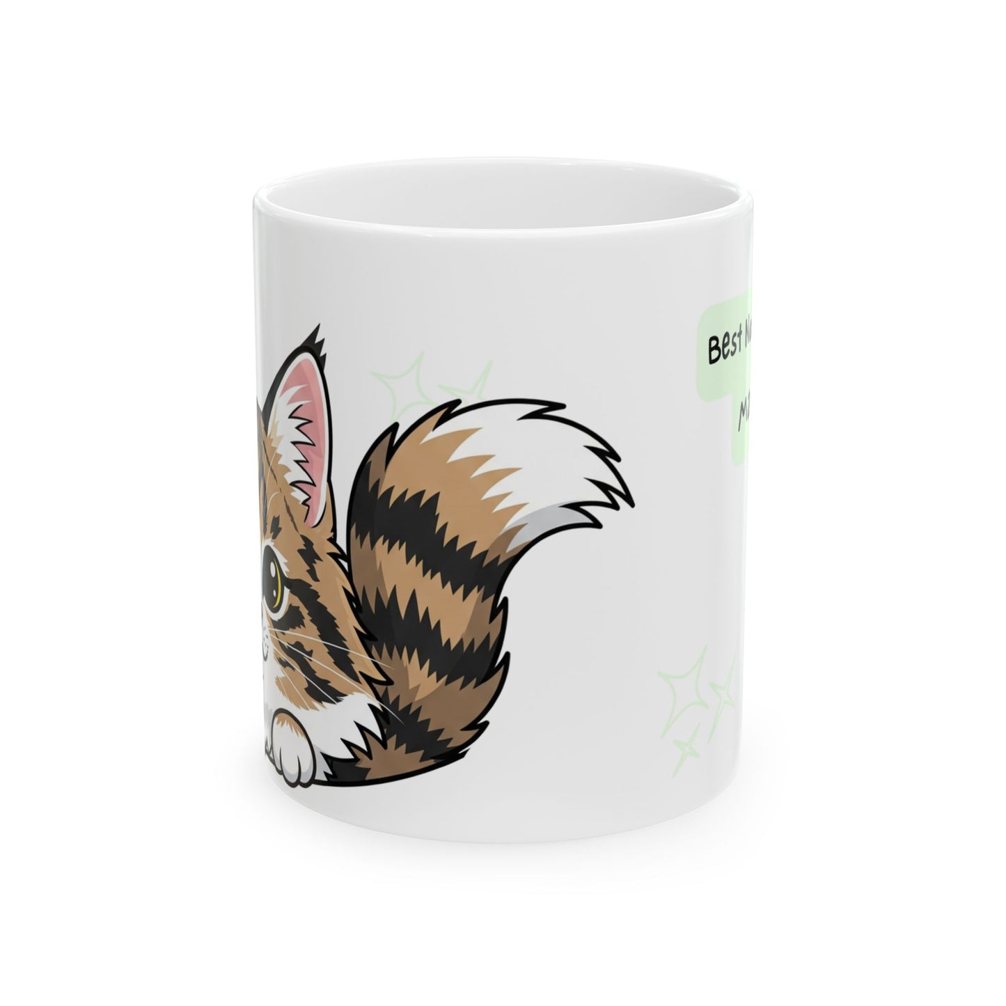 Norwegian Forest Cat Peek-a-Boo Mug | Best Norwegian Forest Mama Gift