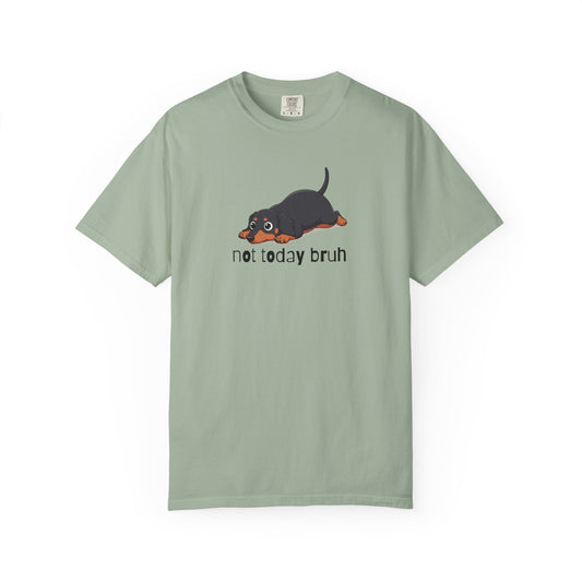 Dacshund Not Today Bruh T-Shirt