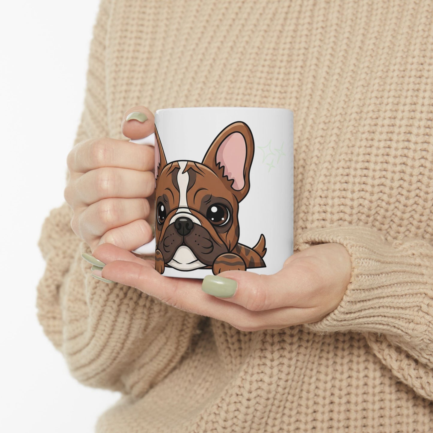French Bulldog Peek-a-Boo Mug | Best Frenchie Daddy Gift