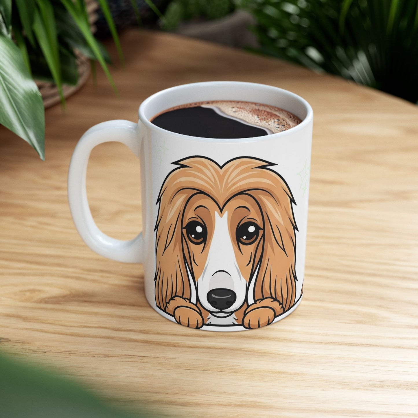 Afghan Hound Peek-a-Boo Mug | Best Afghan Hound Mama Gift