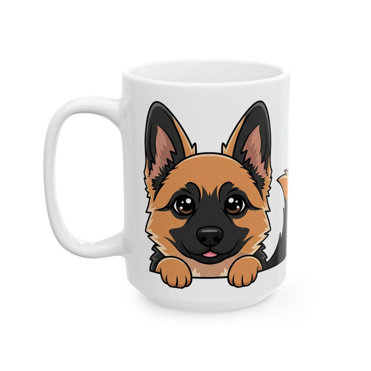 German Shepherd Peek-a-Boo Mug | Best German Shepherd Daddy