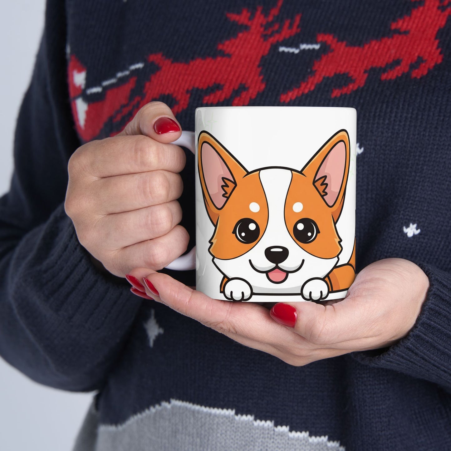 Corgi Peek-a-Boo Mug | Best Corgi Mama Gift