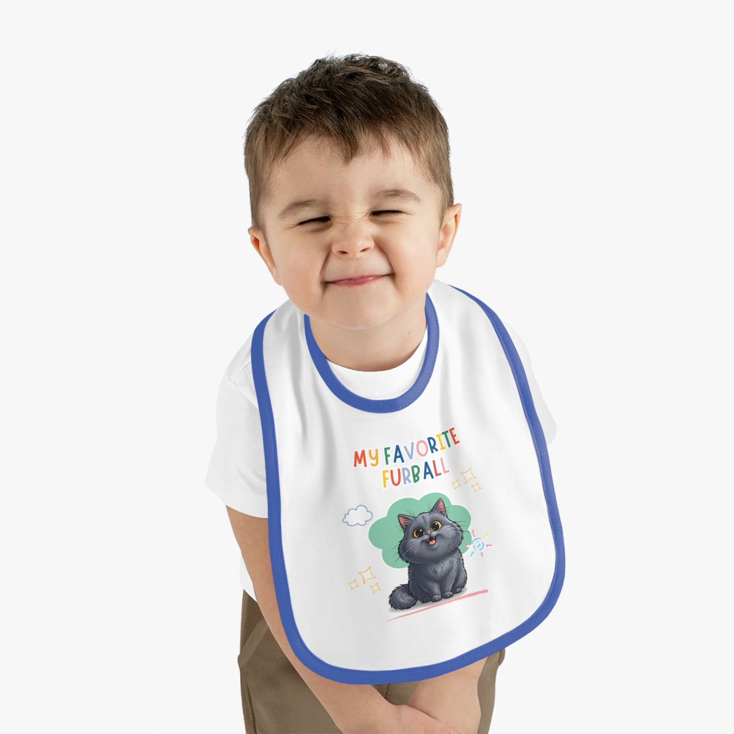 Persian Cat Favorite Furball Baby Bib