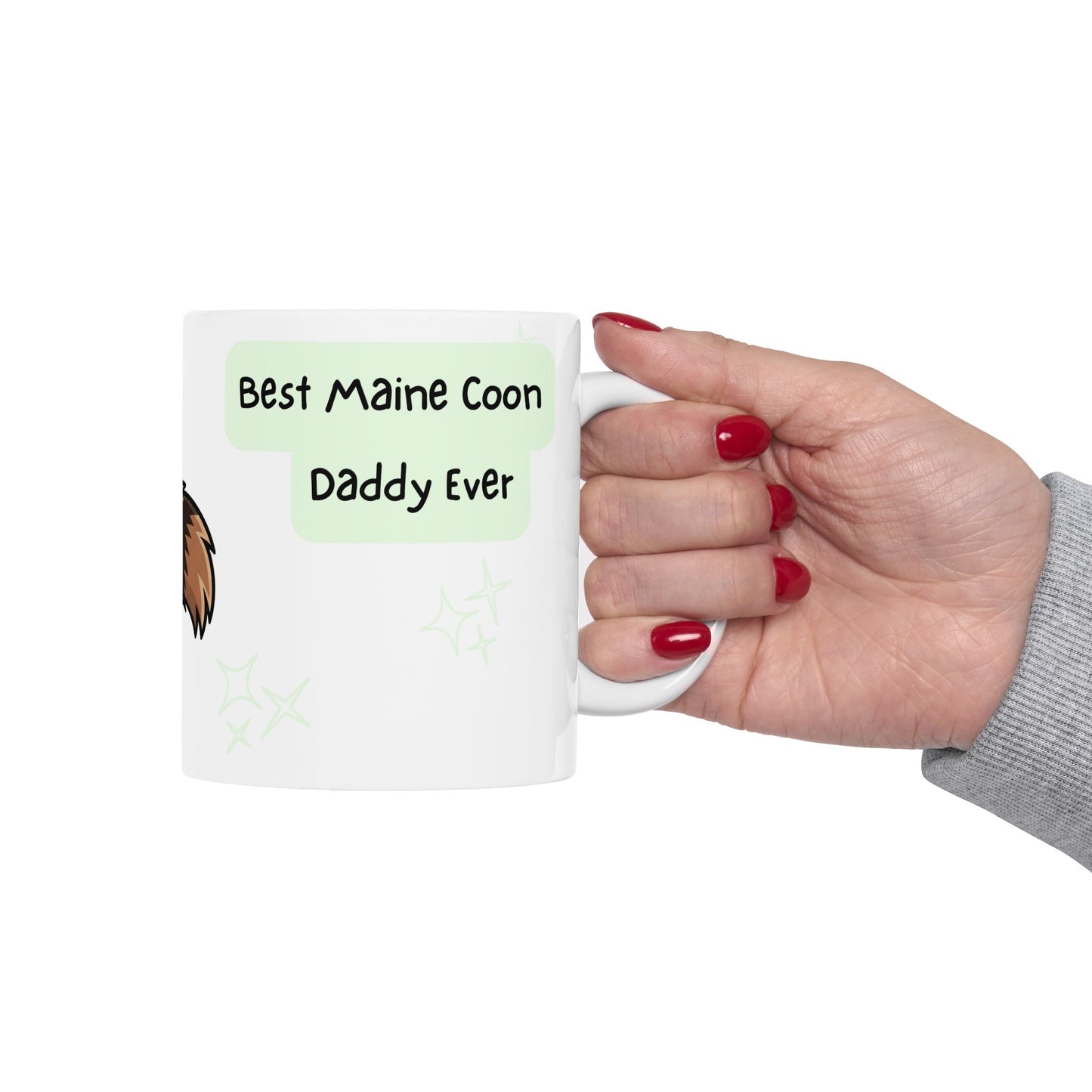 Maine Coon Peek-a-Boo Mug | Best Maine Coon Daddy Gift