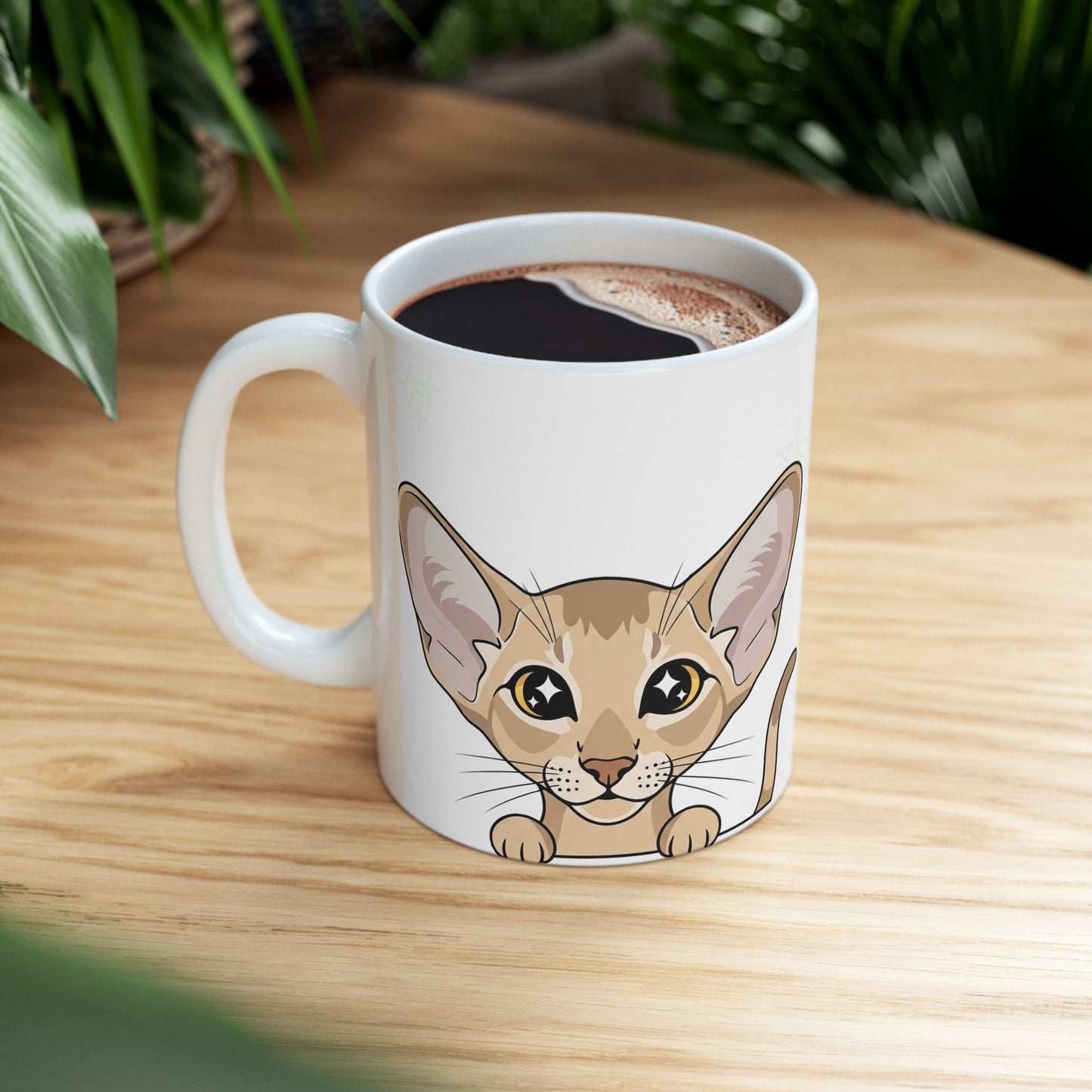 Oriental Shorthair Peek-a-Boo Mug | Best Oriental Shorthair Daddy Gift