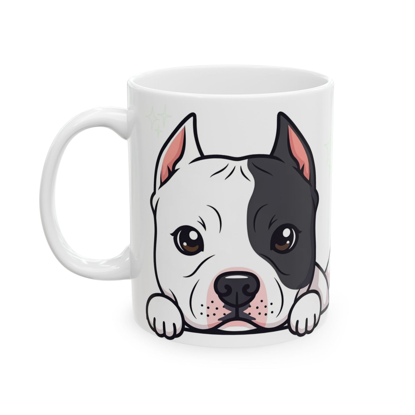 Pitbull Peek-a-Boo Mug | Best Pitbull Mama Gift