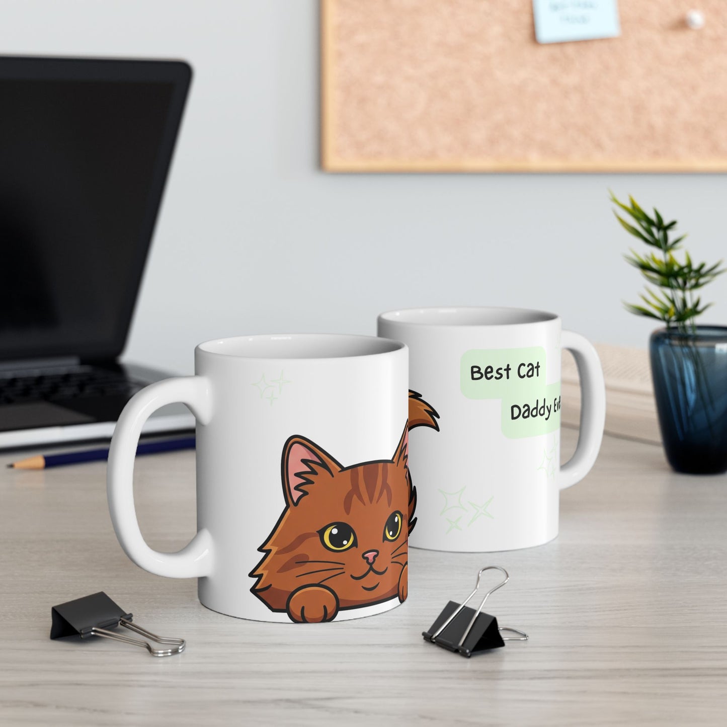 Cat Peek-a-Boo Mug | Best Cat Daddy Gift