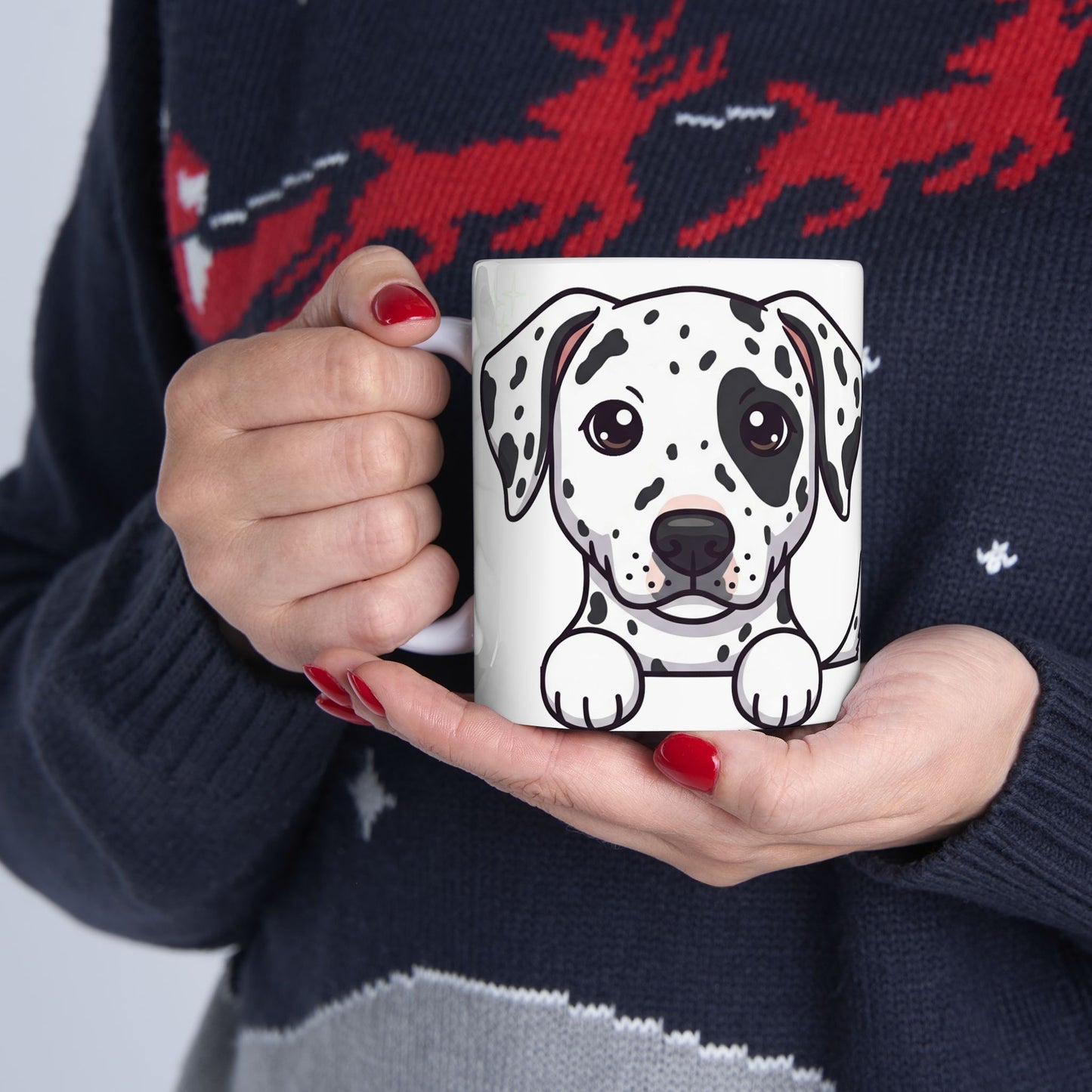 Dalmatian Peek-a-Boo Mug | Best Dalmatian Daddy Gift