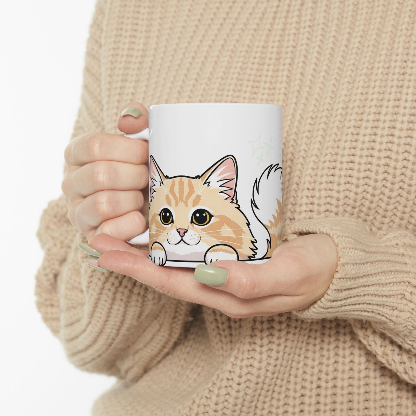 Cat Peek-a-Boo Mug | Best Cat Daddy Gift